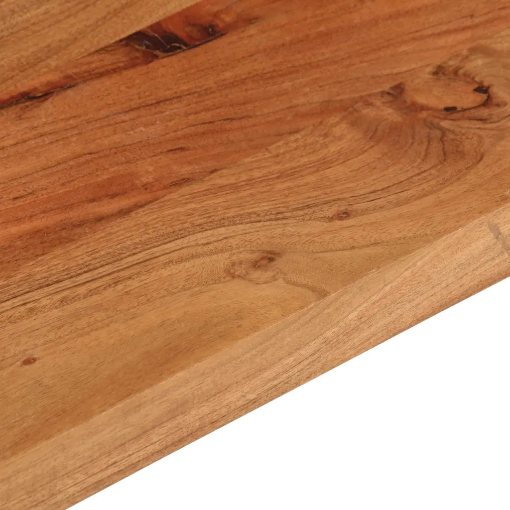 Piano Tavolo 110x40x2,5cm Rettangolare Legno Massello Acacia 370909