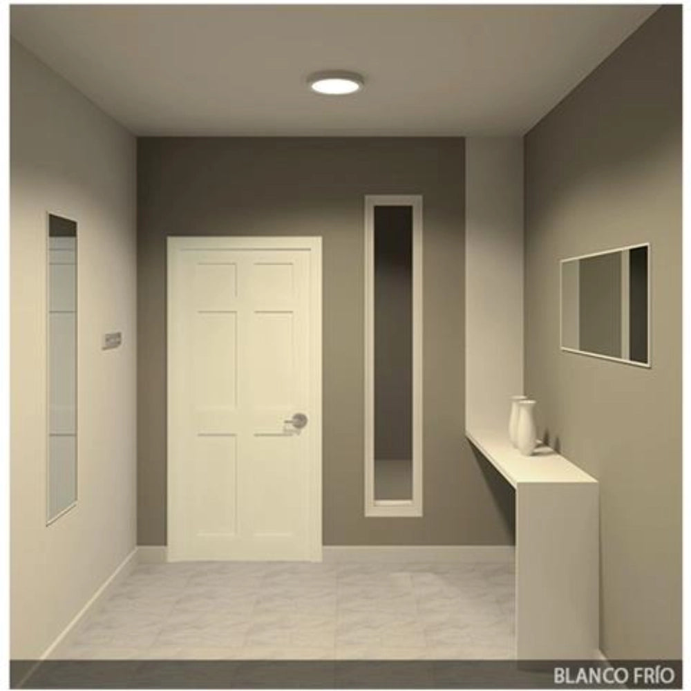 Mini pannello led backlit surface rotondo slim con superficie retroilluminata *** potenza 6w, confezione 1