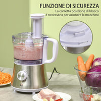 Frullatore 2 Velocità 20,5x19x16 cm 500W con Caraffa Bianco