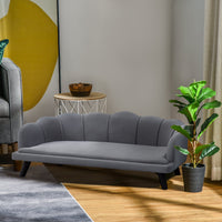 Divano per Cani Taglia Medio-Grande 98,5x60,5Px35 cm in tessuto Grigio