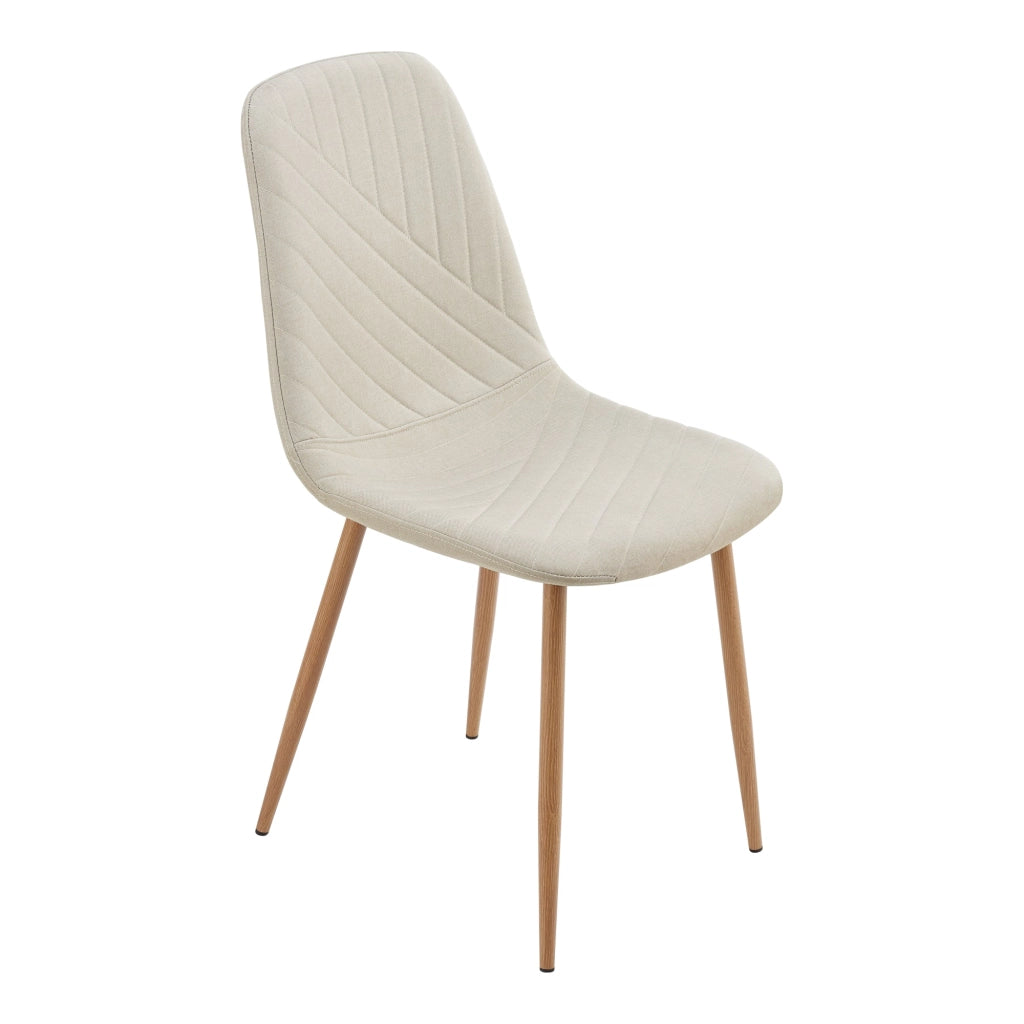 Set di 4 sedie da pranzo 88 x 44 x 55 cm design moderno robuste beige 03_0009839