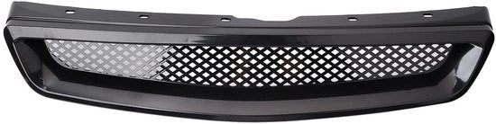 Griglia Anteriore in Mesh Nero - Radiatore - Baffo Anteriore - Materiale ABS - Resistente ai Colpi - Duraturo e Brillante - Baffo Radiatore