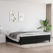 Struttura Letto a Rete a Molle Nero 200x200 cm in Tessuto 3120542