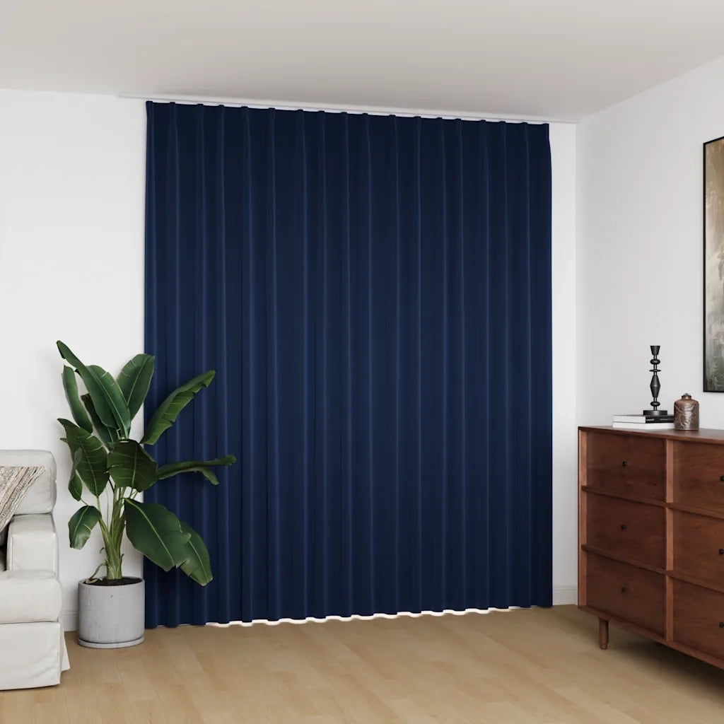 Tenda Oscurante con Ganci Blu 290x245 cm 134457