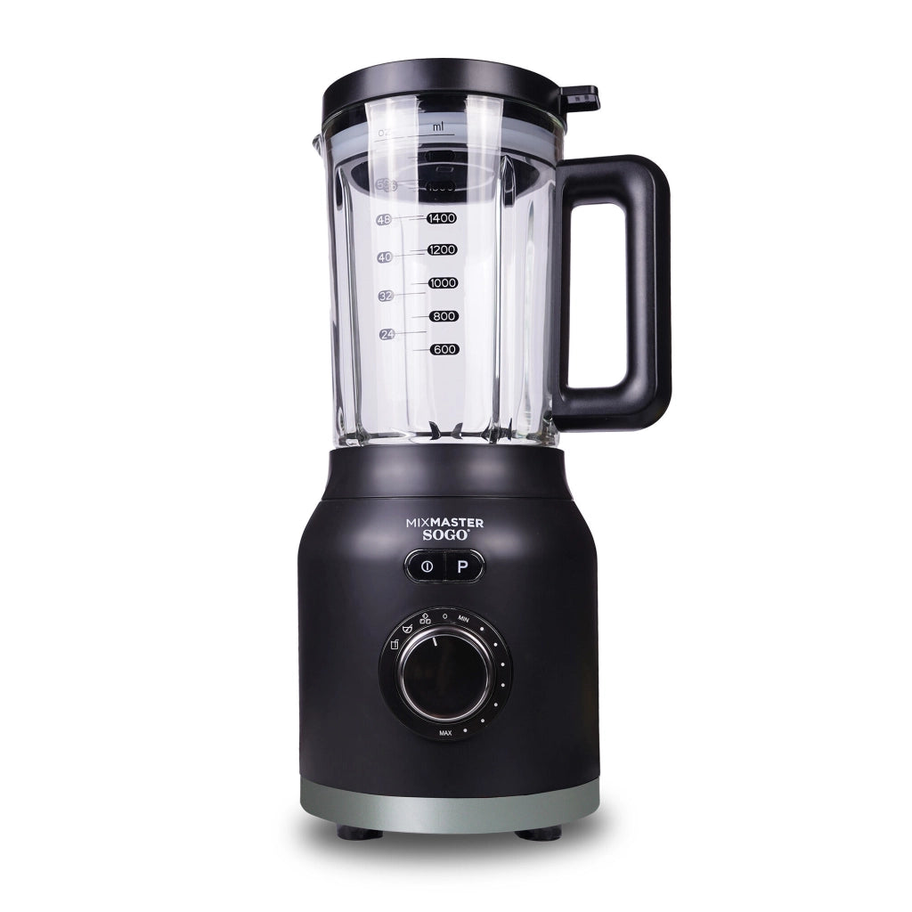 Frullatore da cucina con caraffa vetro 1800ml, 3 programmi automatici, lame acciaio inox 6 lame 1200W - SOGO