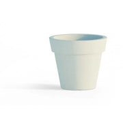 Vaso moderno di design Ø80 H70 in polimero bianco resistente per interno ed esterno - Made in Italy - Monacis