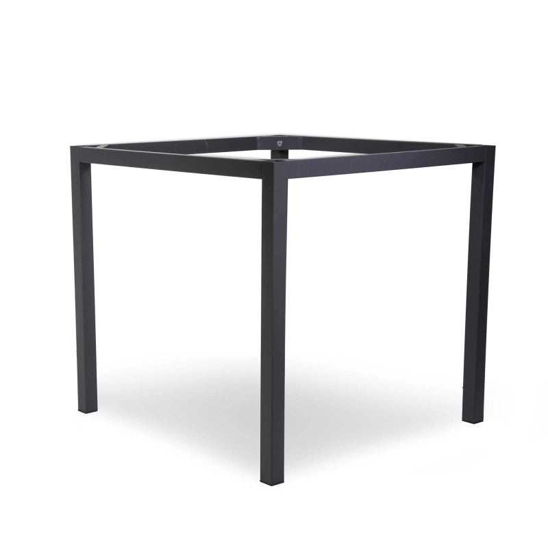 Base Tavolo Acciaio Pecos Antracite Quadro Smontata Cm 78x78h73