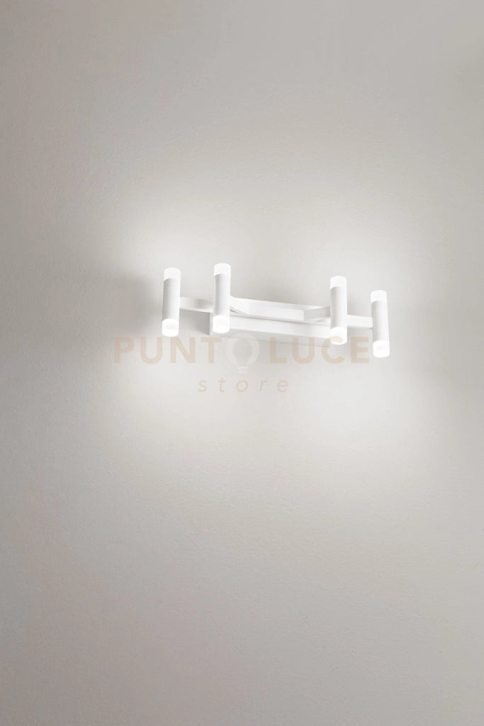 Applique in metallo e alluminio  Bianco Candles LED 24W 3000K CRI?80 220-240V 50/60Hz 1680Lm biemissione dimmerabile