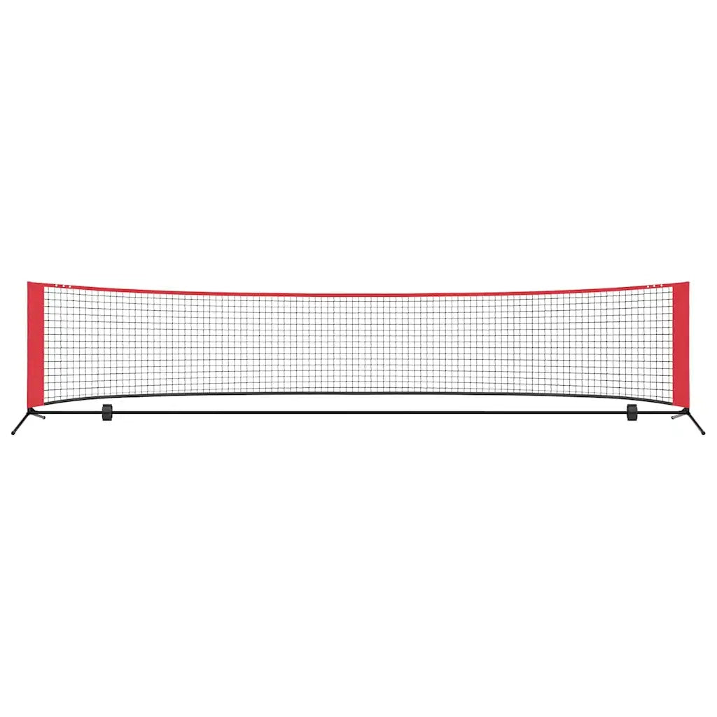 Rete da tennis Nero e Rosso 396 x 92 x 87 cm Poliestere 42012861