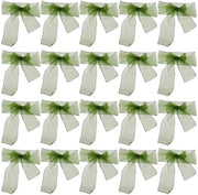 Decorazioni per sedie - 20 pezzi - Autoadesivi - Organza - Lusso - Duraturo - Installazione semplice - Decorazione per sedie