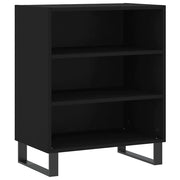 Credenza | Madia | Buffet da pranzo | Armadio da pranzo Nera 57x35x70 cm in Legno Multistrato