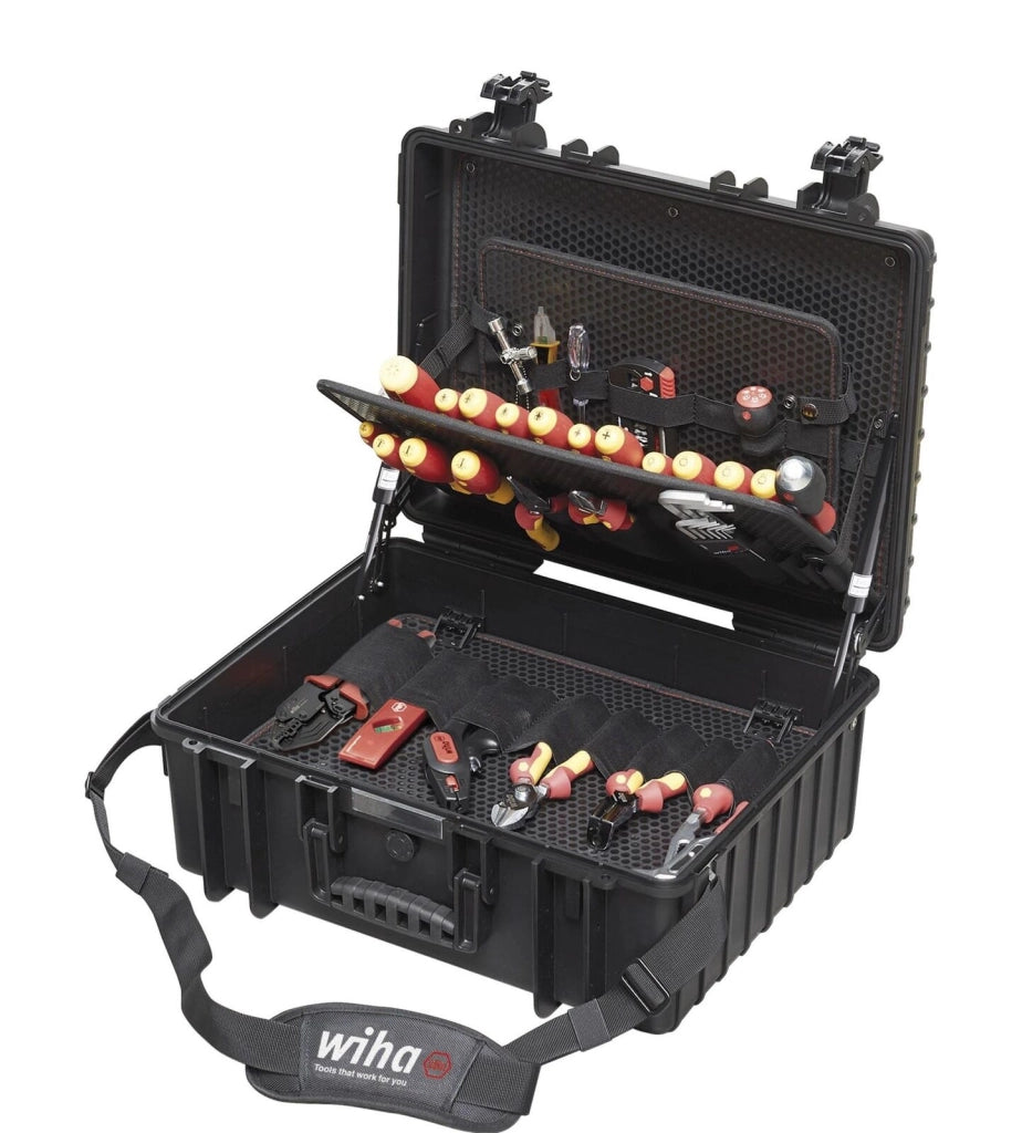 Wiha 40523 Competence XL Kit Strumenti 83 Pezzi con Pinze e Cacciaviti Colore Nero Metallico Rosso Giallo
