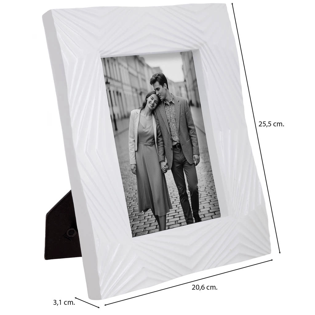 Portafoto 13X18 bianco 20,6x3,1x25,5h cm