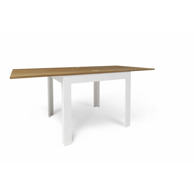 Tavolo Pieghevole 90+90 Noce Stelvio cm 90x90x75h - Sarmog