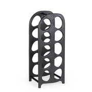 Portabottiglie da 10 Posti in Legno di Mango Nero - PAULINA
