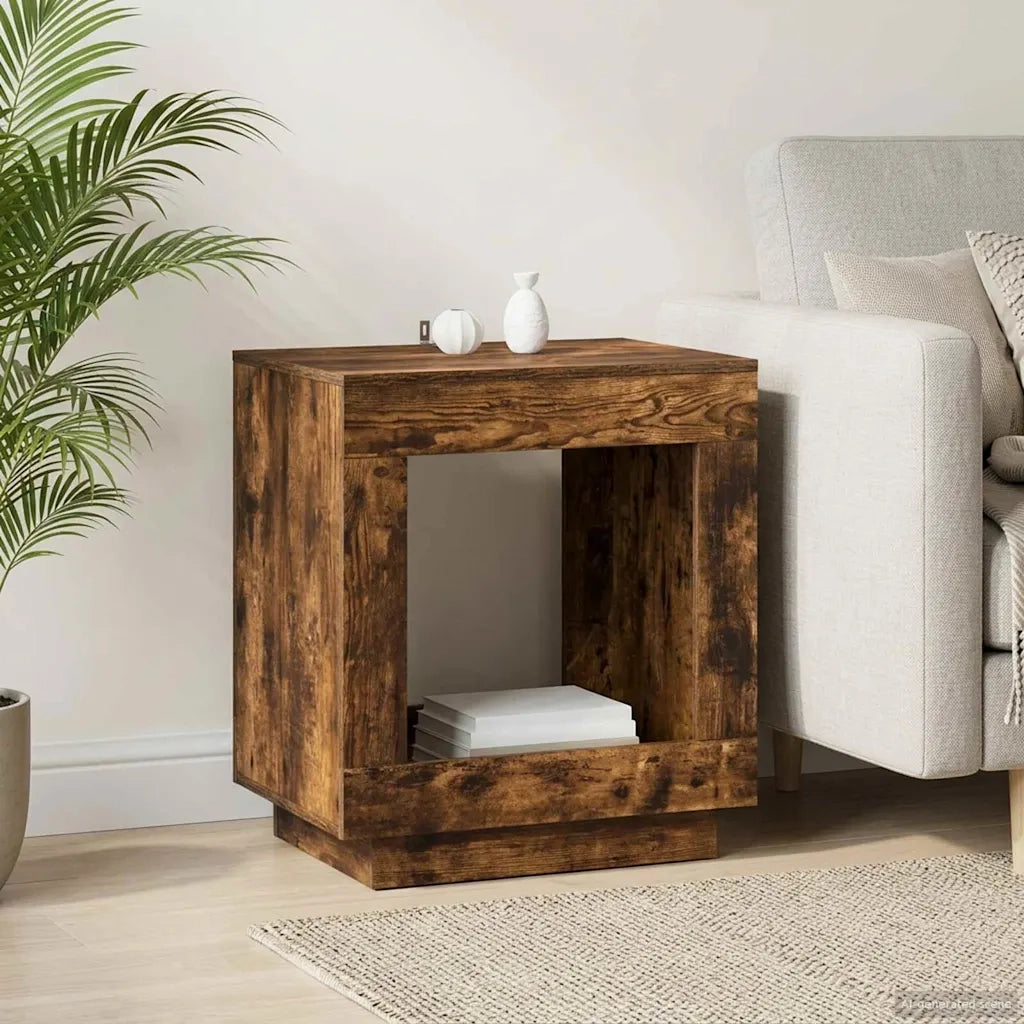 Tavolo laterale Quercia Affumicata 60 x 40 x 65 cm 899899