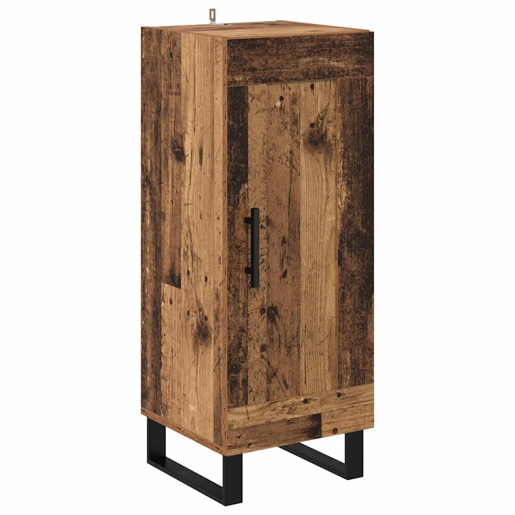 Credenza | Madia | Buffet da pranzo | Armadio da pranzo Legno vecchio 34,5 x 34 x 180 cm Legno multistrato
