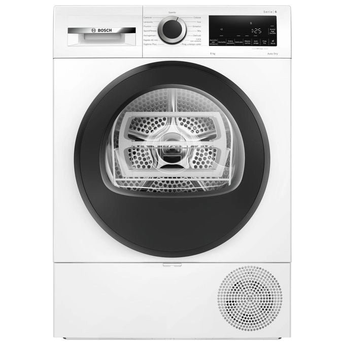 Bosch Serie 6 WQG233D1II asciugatrice Libera installazione Caricamento frontale 8 kg Bianco