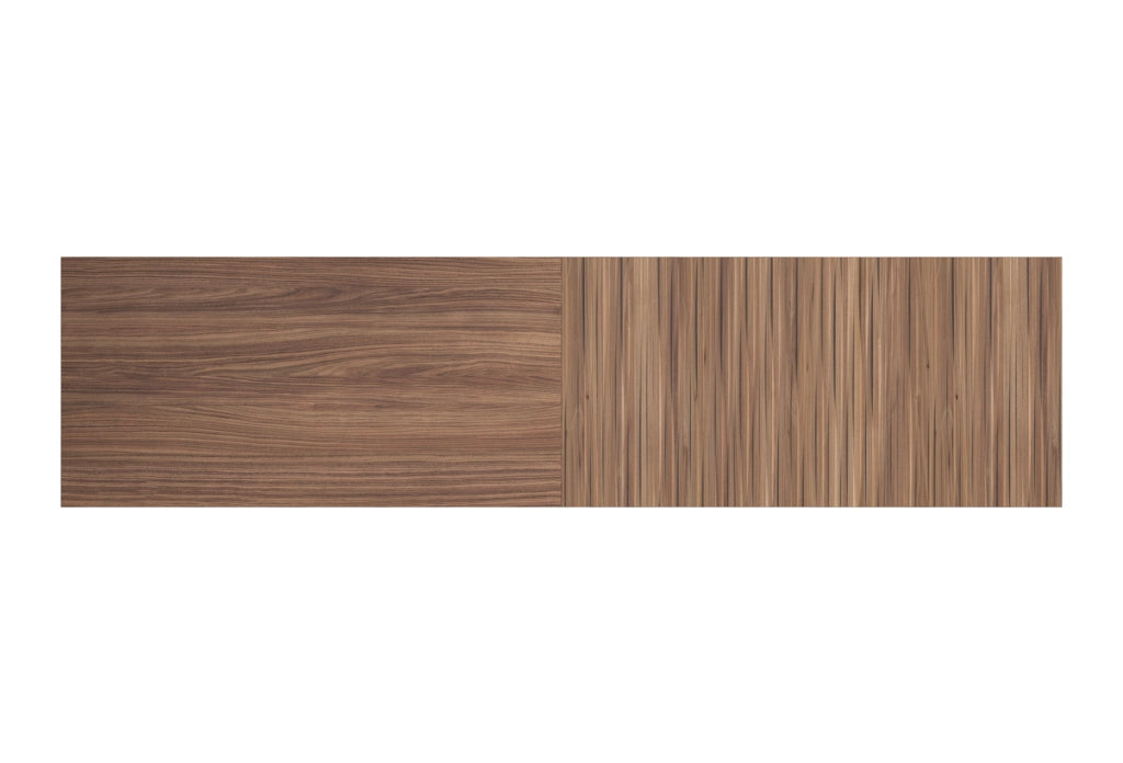 Testiera per letto Herdasa 140cm noce stampa doghe noce 67x225x3