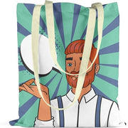 Borsa Reutilizzabile in Cotone 100% Stile Pop Art - Dimensioni 34x40cm - Multicolore