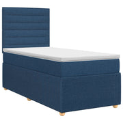 Letto box spring con materasso Blu 90 x 200 cm Tessuto 3454304