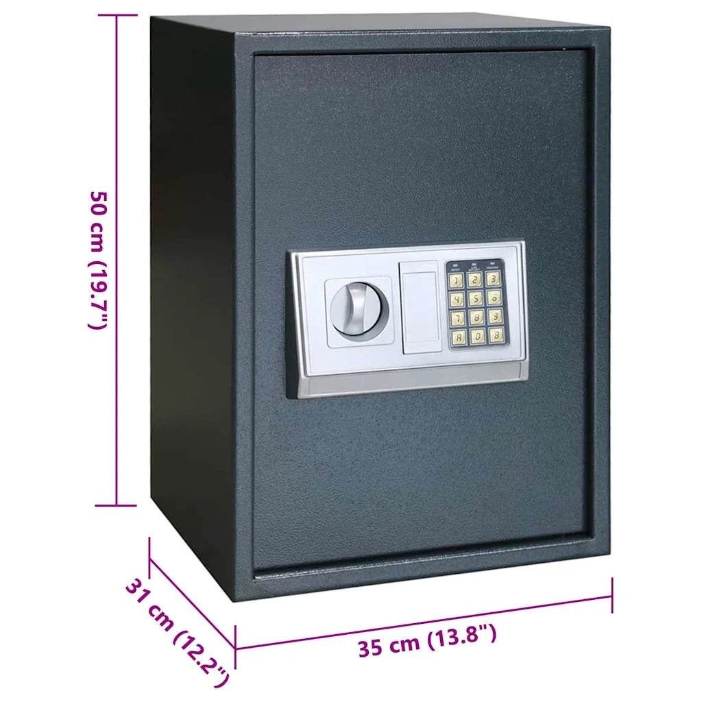 Cassetta di sicurezza digitale Grigio scuro 35 x 31 x 50 cm CFW4451220