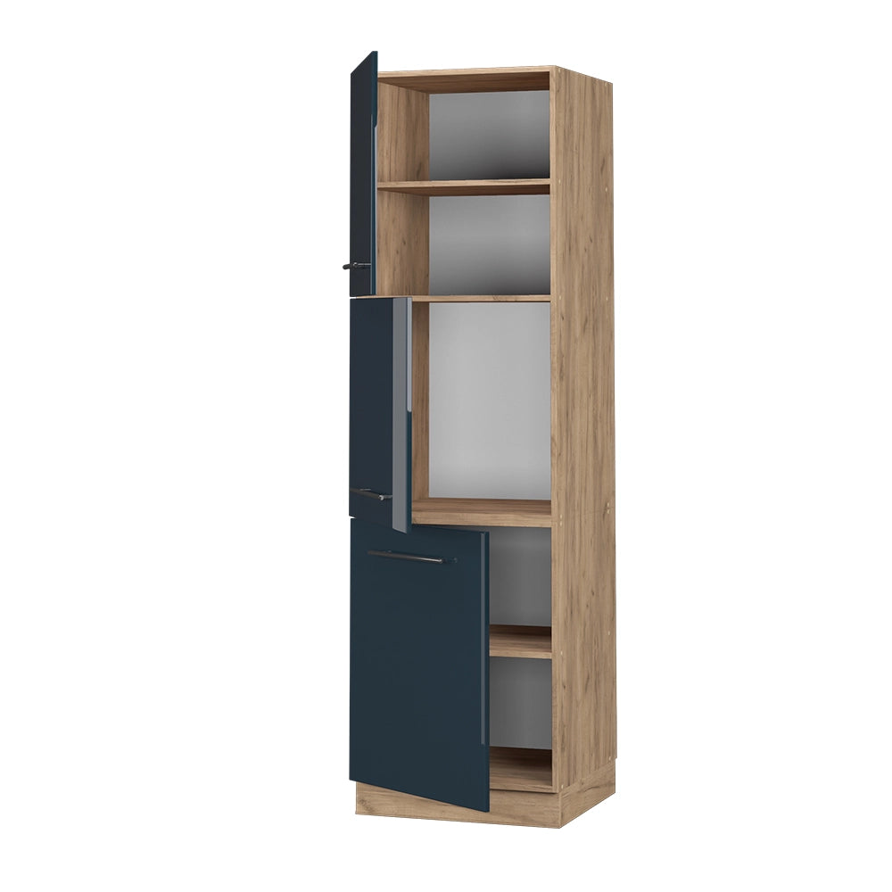 Vicco Armadi da cucina  Blu scuro lucido 60 cm