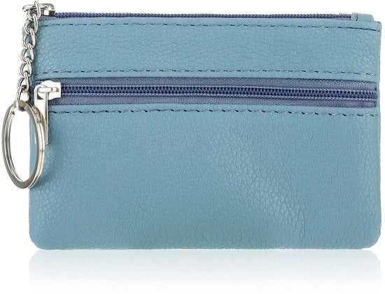Portafoglio Mini Portamonete con Spalla Reggisacco - Tasca per Chiavi - Portamonete per Piccoli Cambi - Portatile - Materiale PU 12x8x1.8cm