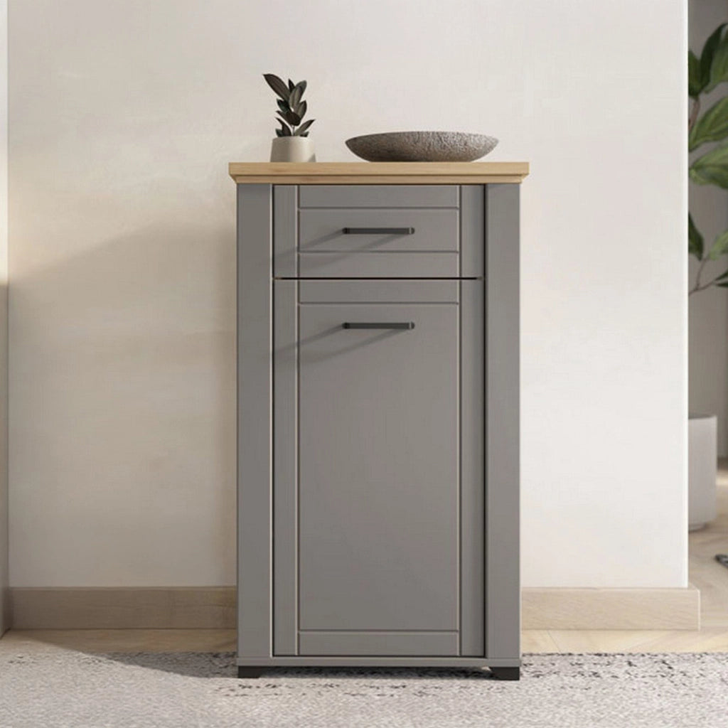 Rogeno, Mobile da Ingresso un Cassetto, 60.5x41x105h cm Grigio