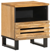 Comodini 2pz 40x34x46 cm in Legno Massello di Mango 377467