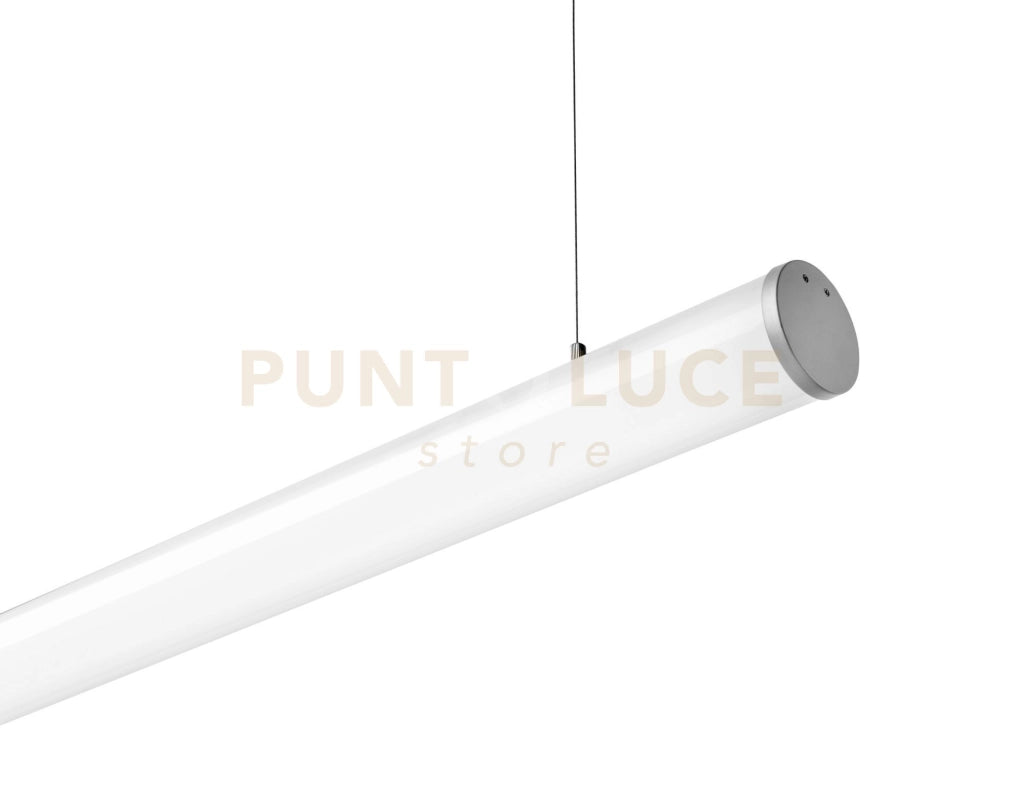 PIRGOS Sospensione tubo LED cilindrico larghezza 200 cm 3000k 4000lm 38,4w