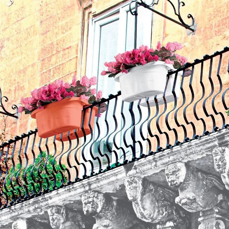 BALCONETTA DOPPIA 'KLUNIA' cm 40 x 19,8 x 18,5 - lt.7 verde  - BAMA