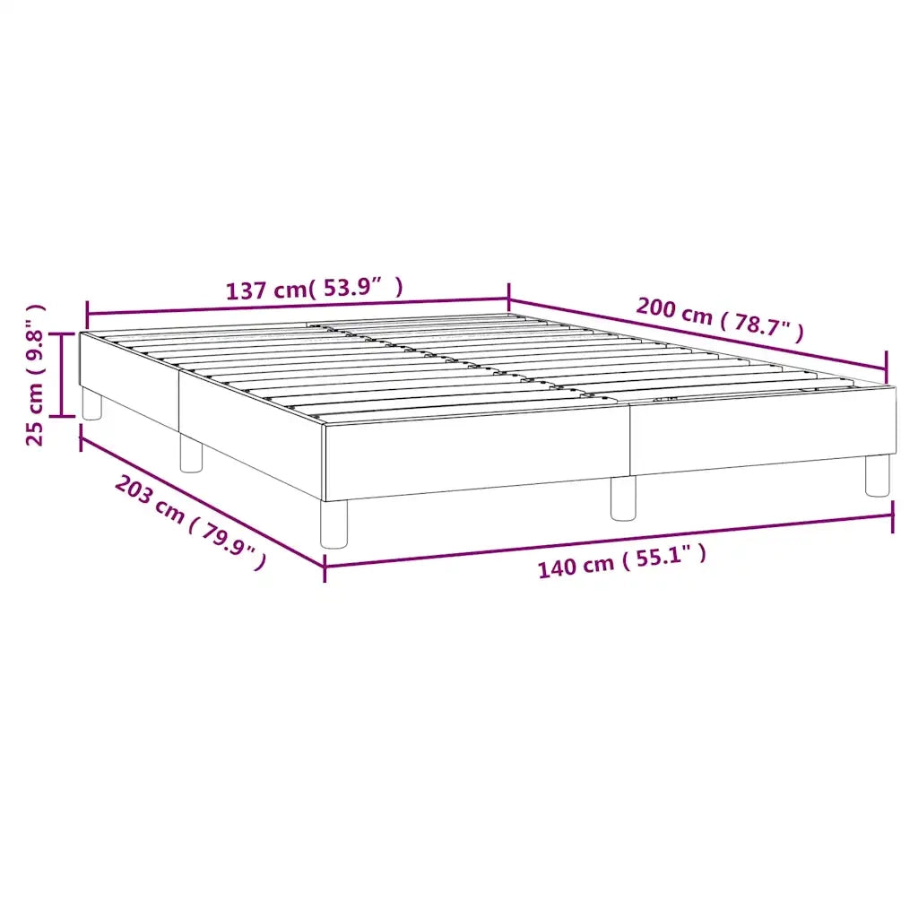 Giroletto a Molle Blu Scuro 140x200 cm in Velluto