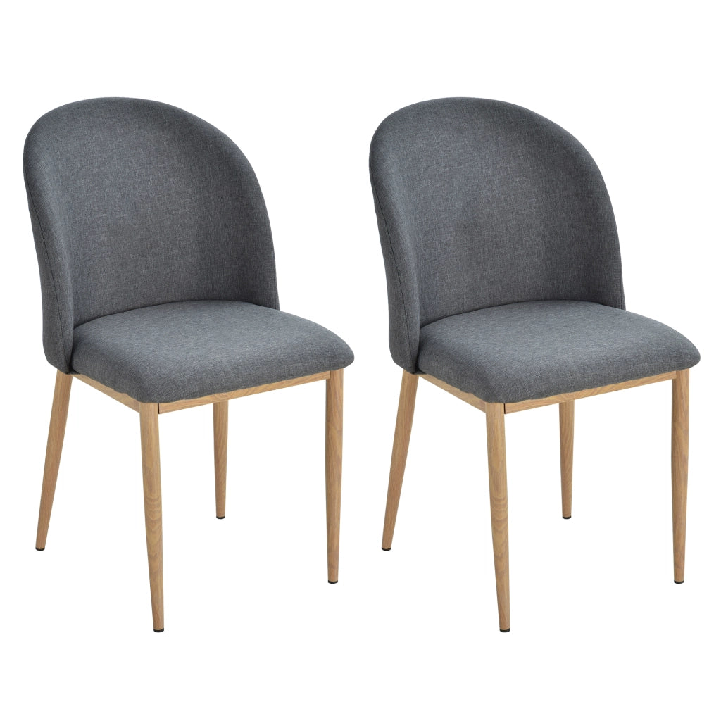 Sedia da Pranzo ¨C Zephmum ¨C Grigio, Metallo, 50x58x85 cm