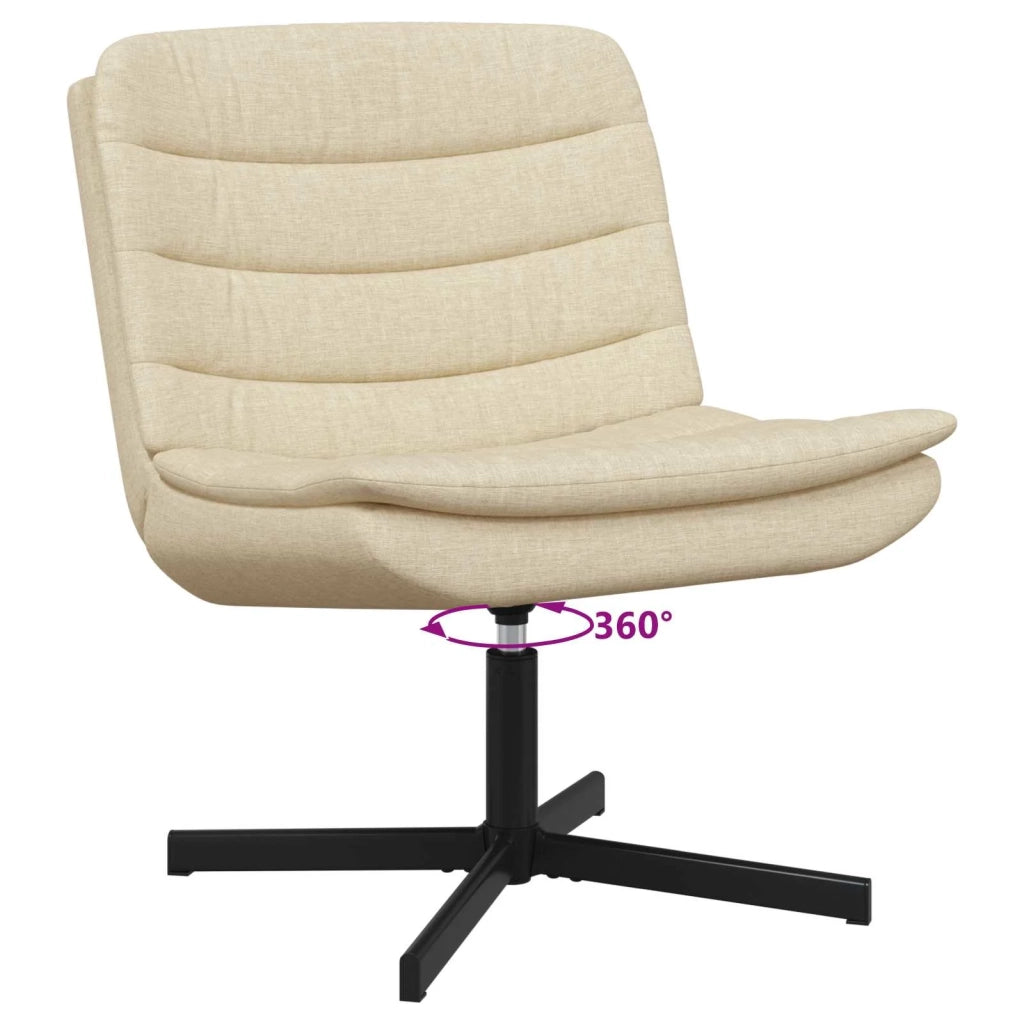 Sedia girevole Crema 63 x 75 x 76 cm Tessuto CFW1298262