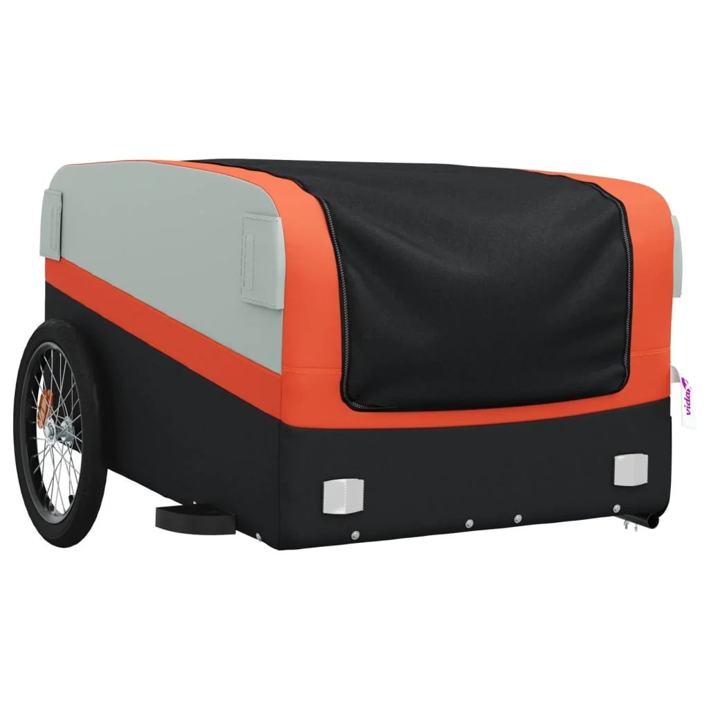 Rimorchio per trasporto biciclette capacità 45 kg ferro arancione 02_0044168