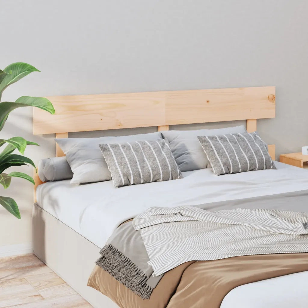 Testiera per Letto 154x3x81 cm in Legno Massello di Pino 819075