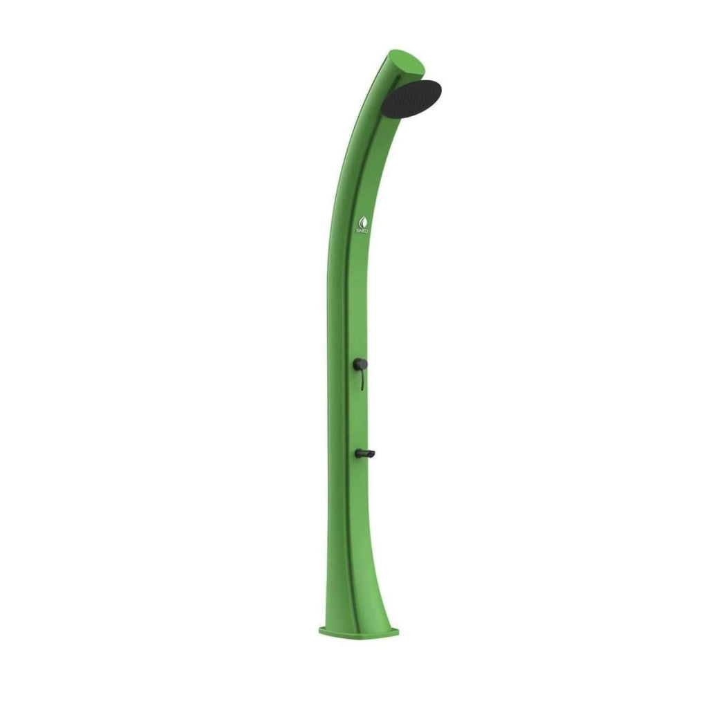 MPC Doccia Per Giardino Verde Acqua Calda Dal Sole in Polietilene HD con Serbatoio da 40 Litri e Soffione Rotondo Modello Rio Xxl Per Giardino Piscina