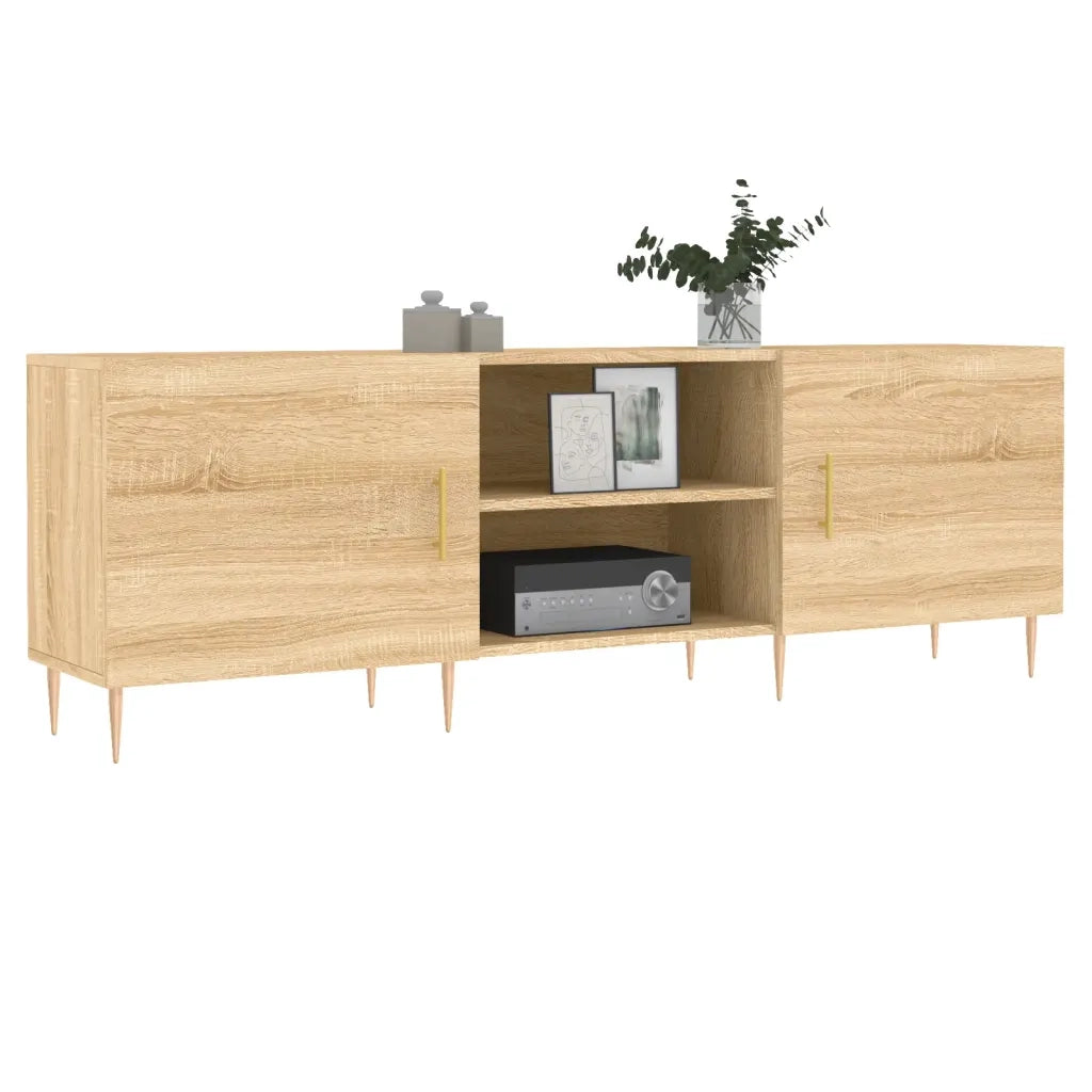 Mobile Porta TV Rovere Sonoma 150x30x50 cm in Legno Multistrato 829087