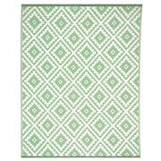 IDMarket - Tappeto per esterni BAHAMAS verde salvia 270 x 370 CM