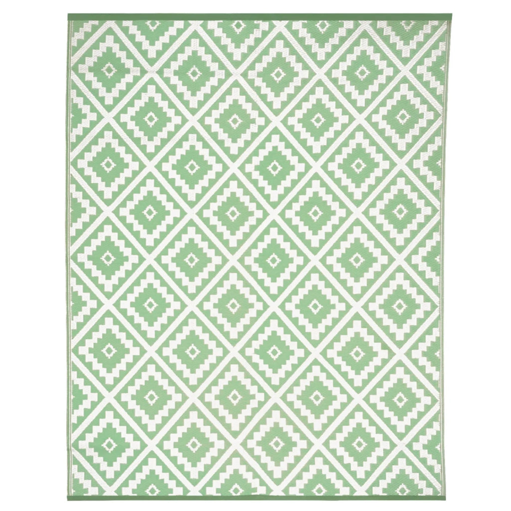 IDMarket - Tappeto per esterni BAHAMAS verde salvia 270 x 370 CM