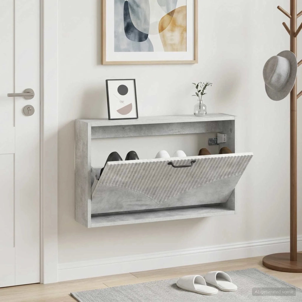 Mobiletto per Scarpe da Muro HOORN 71 x 17 x 43 cm 897288