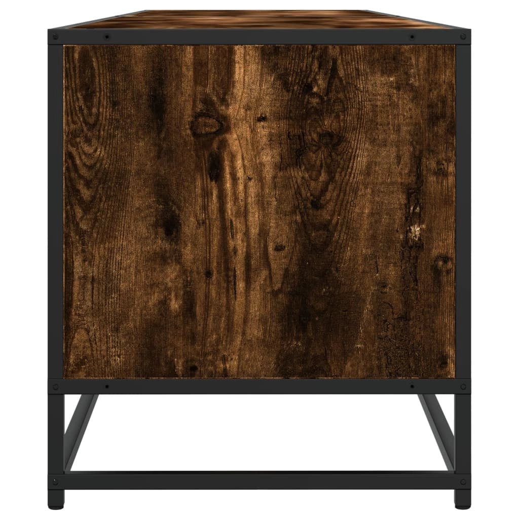 Mobile TV multimediale scaffale TV credenza mobile TV sala da pranzo soggiorno camera da letto rovere affumicato 180 x 40 x 46 cm legno ingegnerizzato marrone 02_0027363
