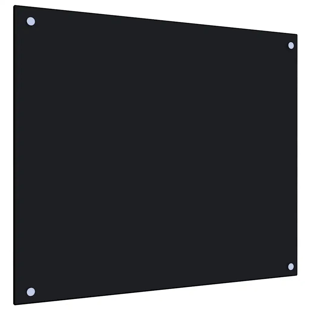 Paraschizzi per Cucina 2 pz Neri 70x60 cm in Vetro Temperato 3315797