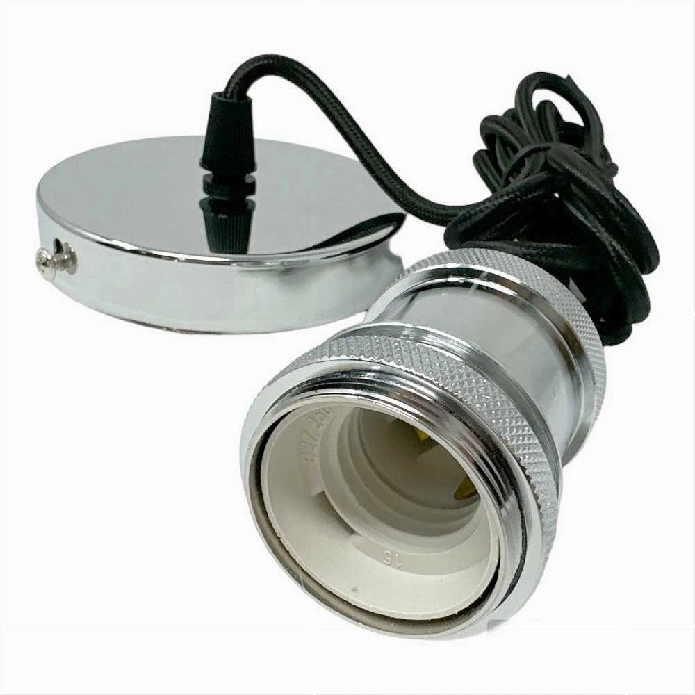 Trade Shop - Lampadario Portalampada A Sospensione Per Lampadine E27 Pendente 2 Metri E27-2m -