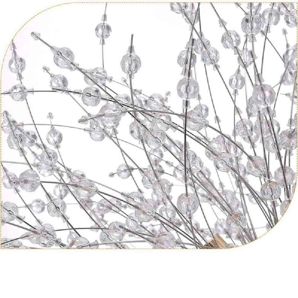Trade Shop - Lampadario Soffitto Plafoniera Oro Moderna Cristalli Fuochi D'artificio G9 Pn-13 -
