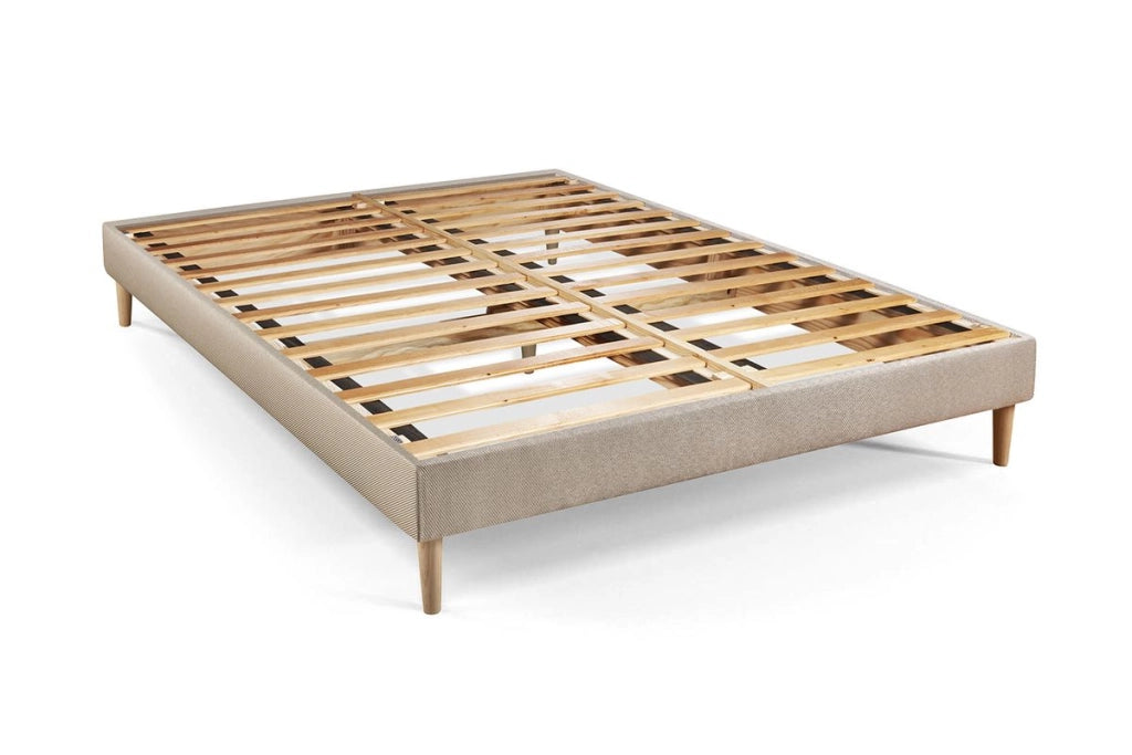 Pacchetto letto completo - Materasso 160x200cm + Box spring con doghe (kit) + 2 cuscini + Piumino - Le Doux