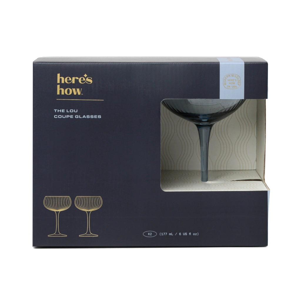 The Lou Bicchiere Coupe - Set da 2 Colore Blu
