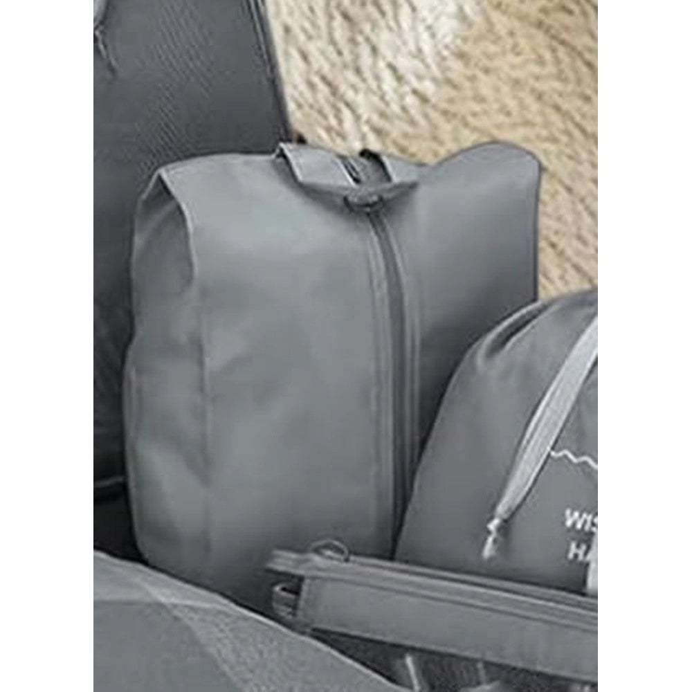 Trade Shop - Organizer Da Viaggio Organizza Valigia Bagagli Borsa Per Scarpe 36x21cm Grigia 87716 -