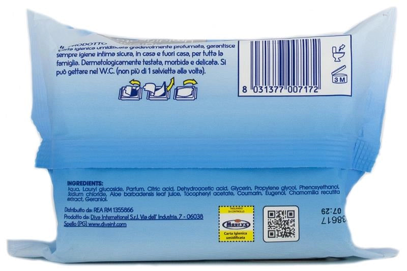MAURY'S SALVIETTE DETERGENTI CARTA IGIENICA UMIDIFICATA 25PZ ALOE VERA 100% BIODEGRADABILE
